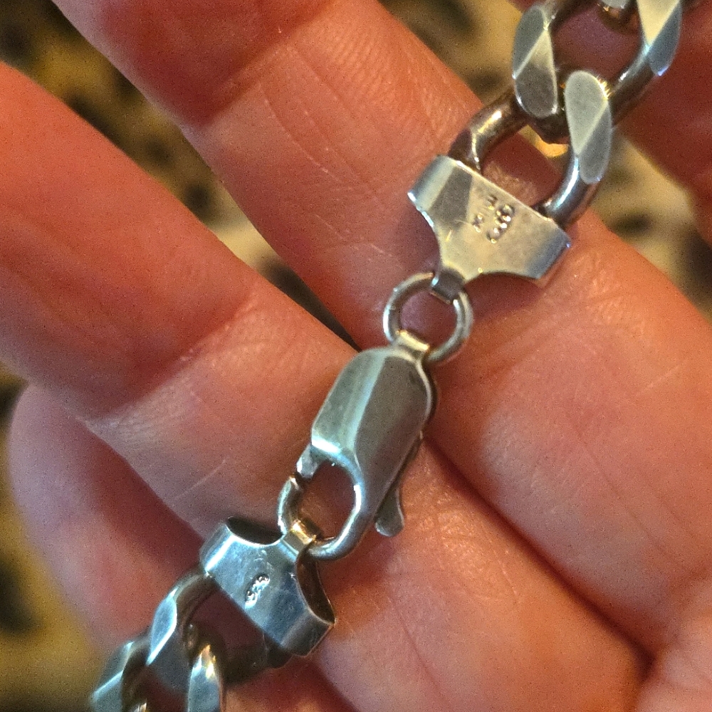 Milor Silver Chain Necklace - Picture 3 of 5